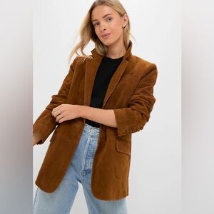 Tuckernuck Toffee Suede Leo Blazer